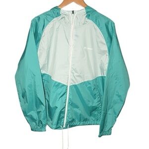 NWT Columbia Teal May Valley Windbreaker Jacket Size L